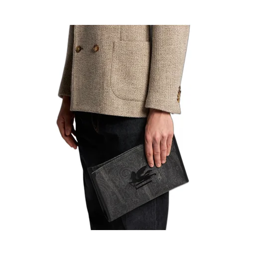 Pegaso Detail Large Paisley Pouch