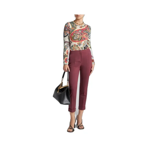 Cropped Stretch Trousers