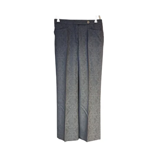 Straight Leg Twill Trousers