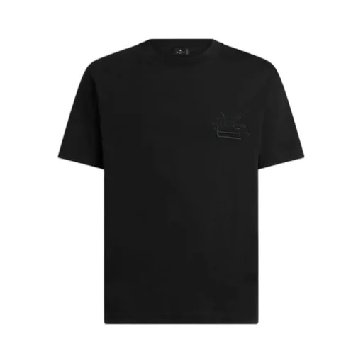 T-Shirt With Pegaso Embroidery
