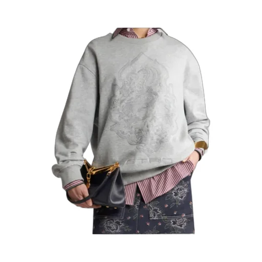 Logo Embroidered Crewneck Sweatshirt
