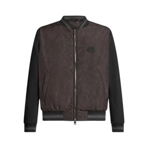 Logo-Embroidered Zipped Bomber Jacket