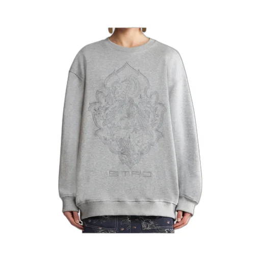 Logo Embroidered Crewneck Sweatshirt