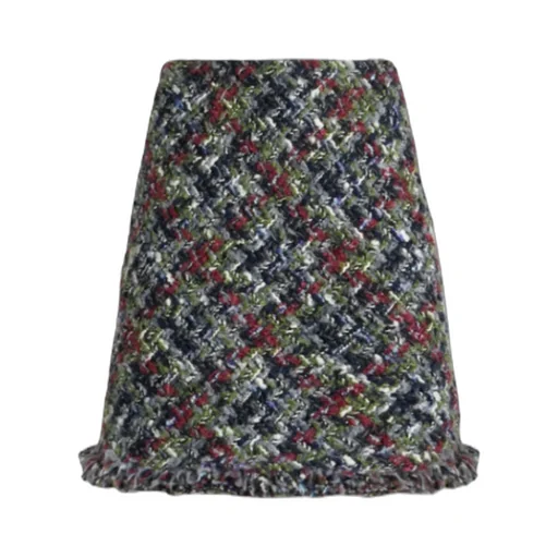 Dyed Tweed Skirt