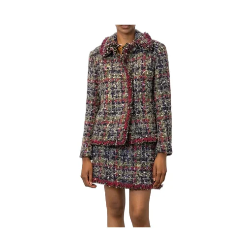 Dyed Tweed Skirt