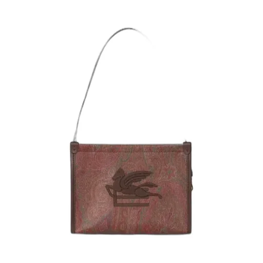 Jacquard Zipped Shoulder Bag