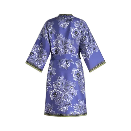 Floral-Printed Belted-Waist Robe