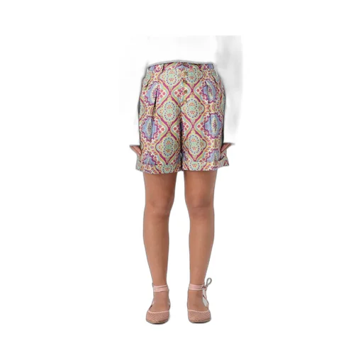 Paisley-Printed Wide-Leg Shorts
