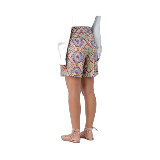 Paisley-Printed Wide-Leg Shorts