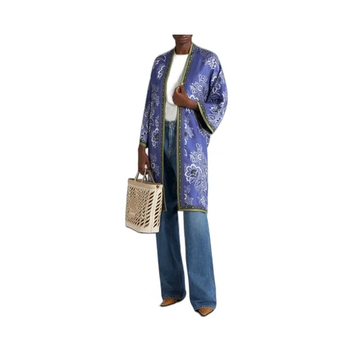 Floral-Printed Belted-Waist Robe