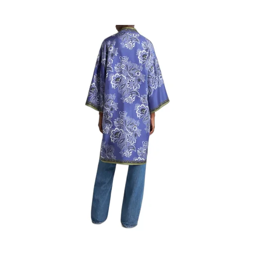 Floral-Printed Belted-Waist Robe