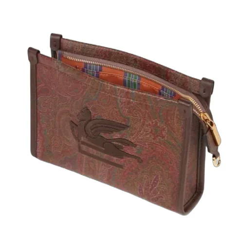Jacquard Zipped Shoulder Bag