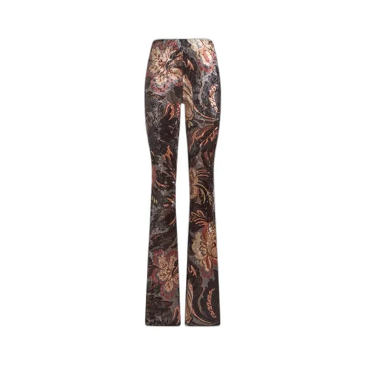 Floral Printed Chenille Trousers