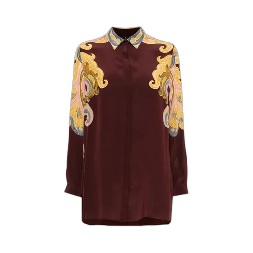 Paisley Printed Crepe Shirt
