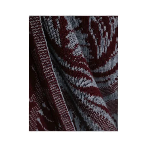 Barocco Jacquard Fringed Scarf