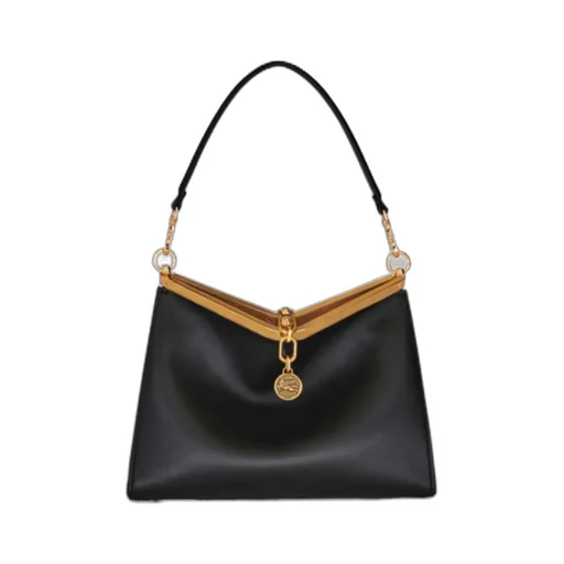 Log Charm Medium Vela Shoulder Bag