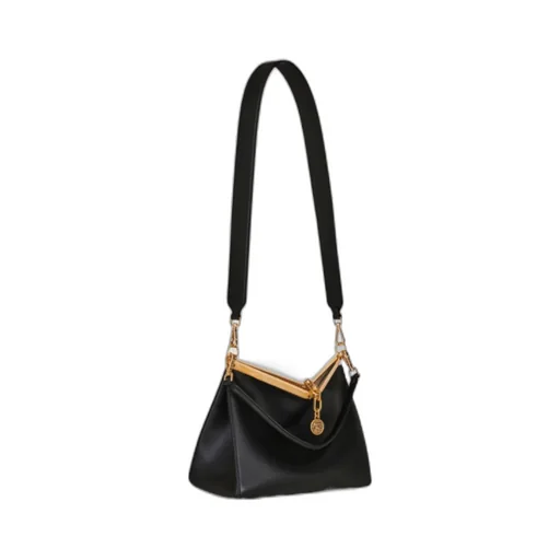 Log Charm Medium Vela Shoulder Bag