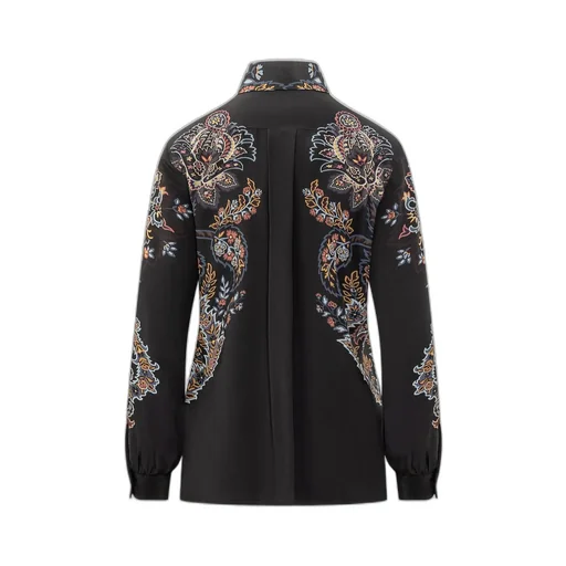 Paisley-Printed Long-Sleeved Shirt