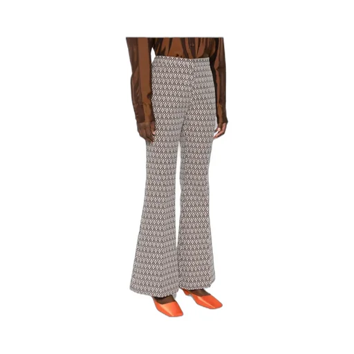 Jacquard Flared Trousers