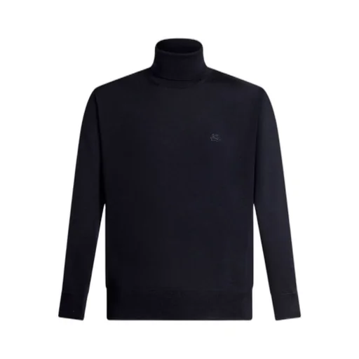 Pegaso Embroidered Turtleneck Jumper