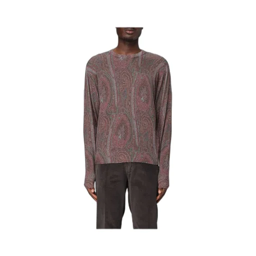 Paisley-Jacquard Sweater