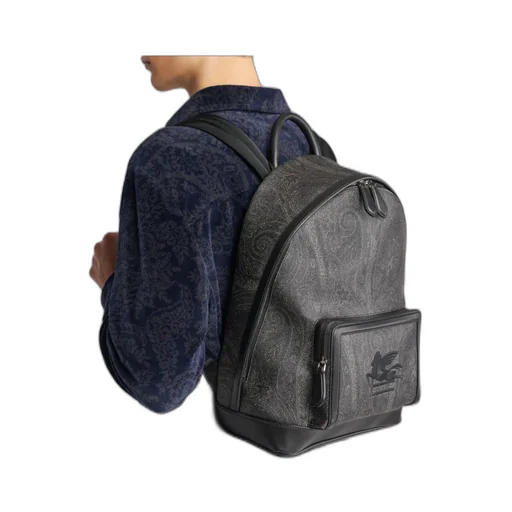 Pegaso Motif Paisley Jacquard Backpack
