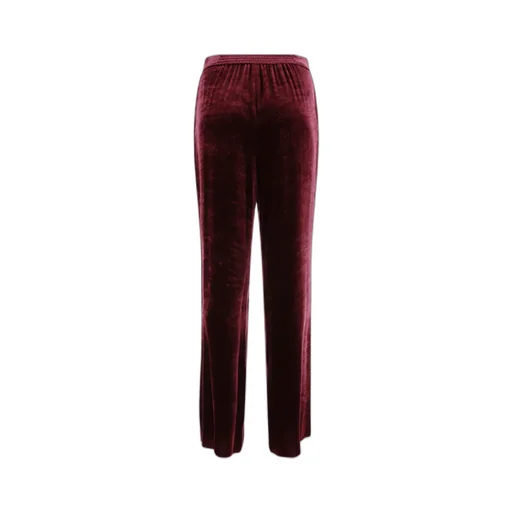 Wide-Leg Velvet Palazzo Trousers