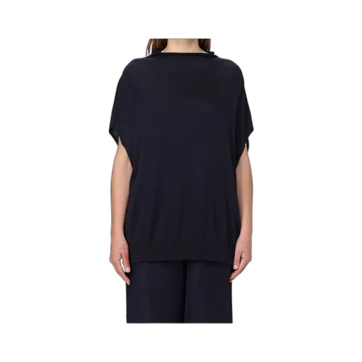Roll-Neck Knitted Top