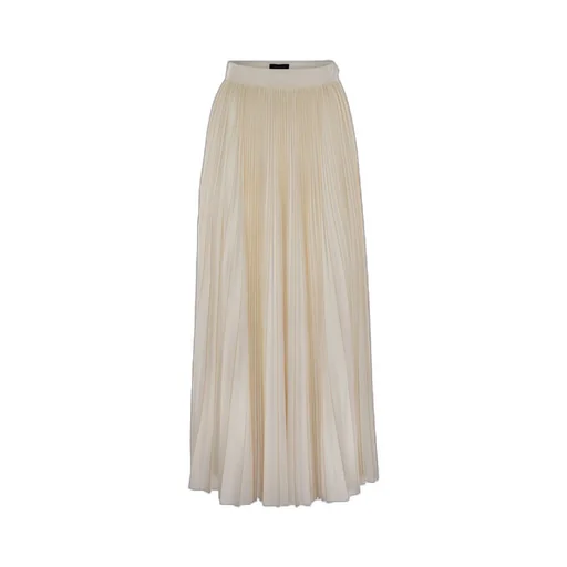 Zip Fastened Pleated Jersey Skirt