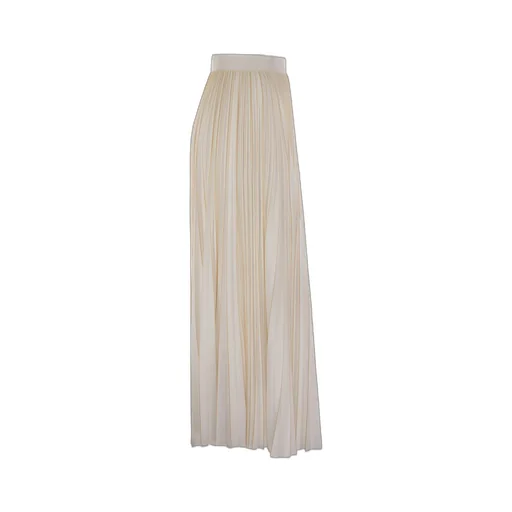 Zip Fastened Pleated Jersey Skirt