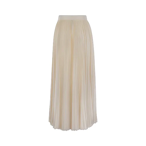 Zip Fastened Pleated Jersey Skirt