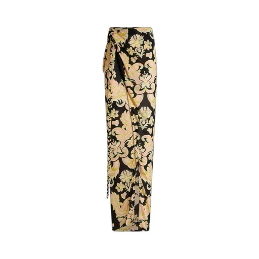 Floral Printed Wrap Maxi Skirt