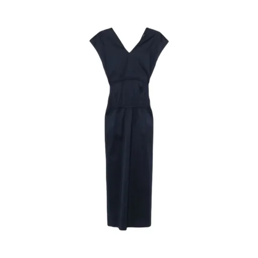 V-Neck Midi Dress