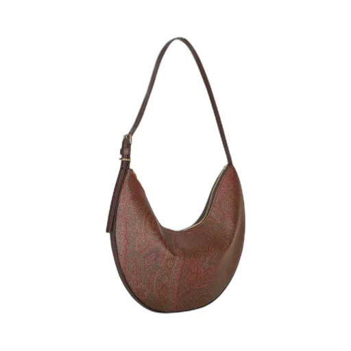Medium Paisley Printed Shoulder Bag