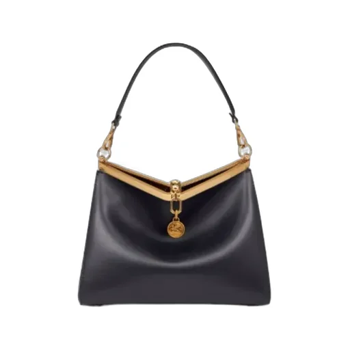 Log Charm Medium Vela Shoulder Bag