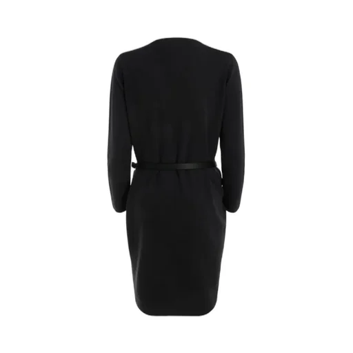 Belted V-Neck Dress
