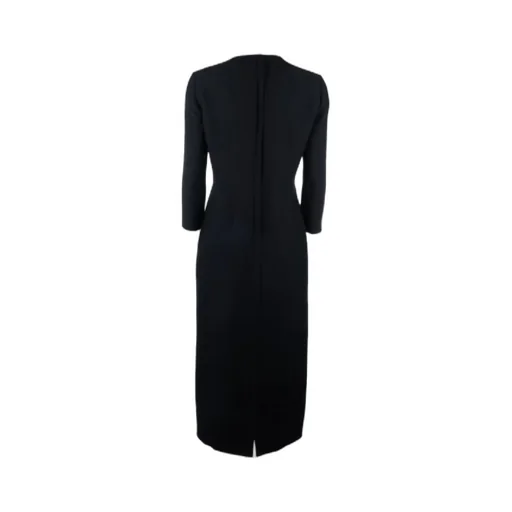 Long-Sleeved Midi Dress