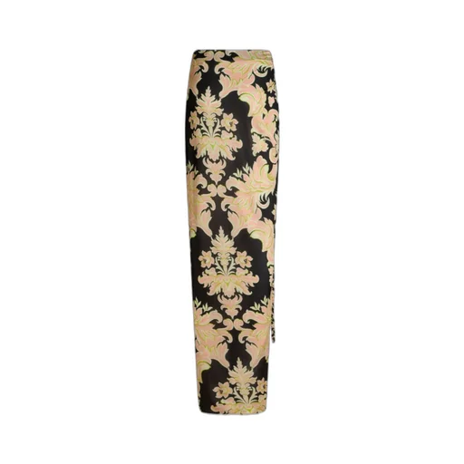 Floral Printed Wrap Maxi Skirt