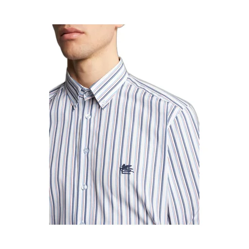 Pegaso Embroidered Striped Shirt