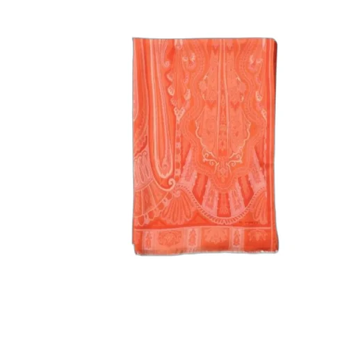 Graphic Printed Frayed Scarf