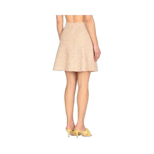 Tweed Flared Knit Skirt