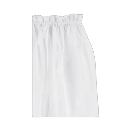Gathered Waist Drawstring Midi Skirt