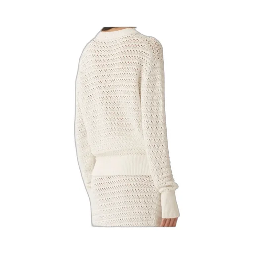 Open-Knit Crewneck Jumper