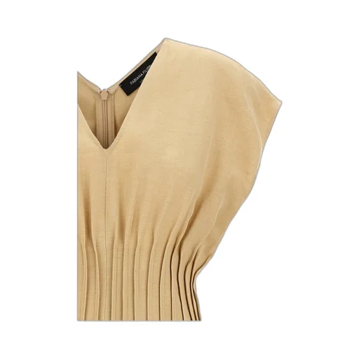 Fitted-Waist Sleeveless Dress