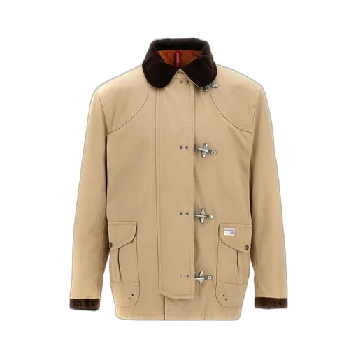 Toggle-Closure Canvas Jacket
