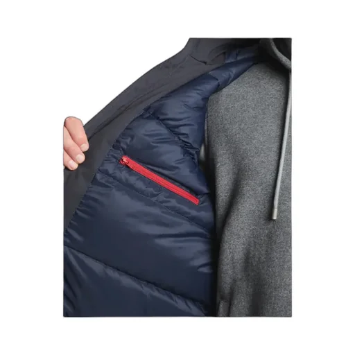Hooded Gabardine Caban Coat