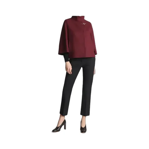 Hook-Closure Wool Cape