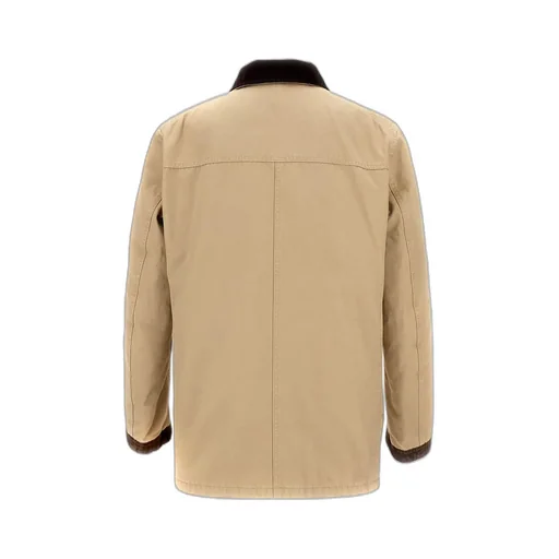 Toggle-Closure Canvas Jacket