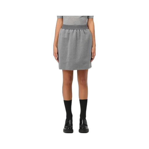 Elastic Waist Pleated Skirt