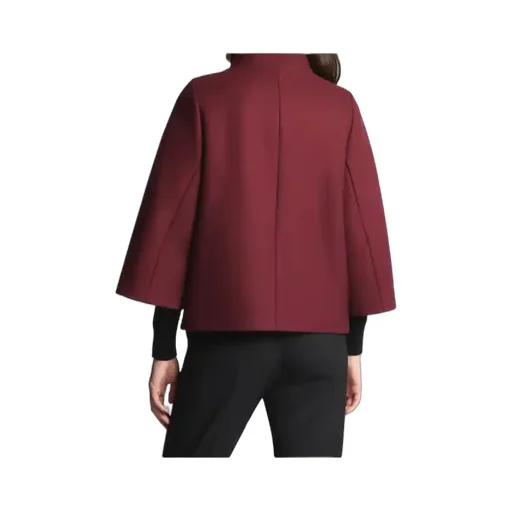 Hook-Closure Wool Cape